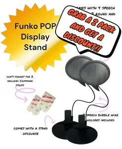 2 pack of Speech Bubble Stands for Funko Pops