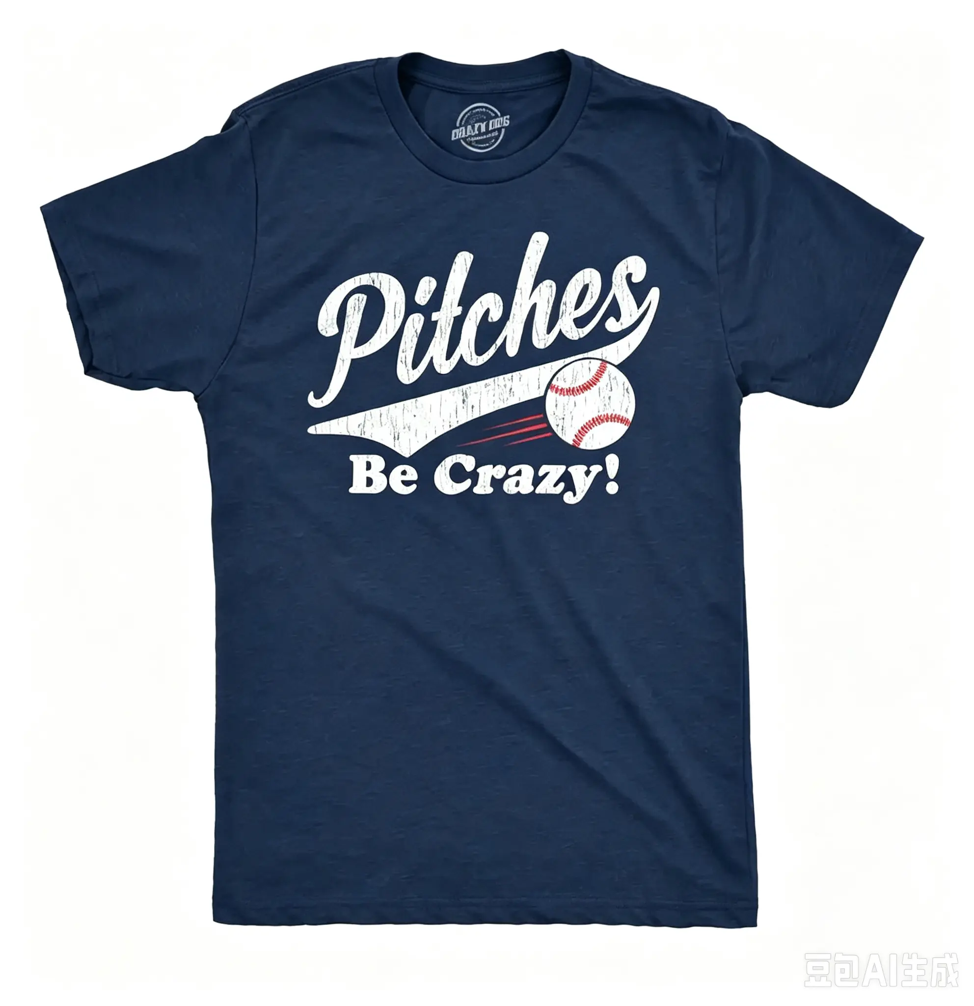 Mens Pitches Be Crazy T Shirt Funny Saying Baseball Graphic Novelty Tee for Guys Mens Funny T Shirts Cool Vintage Fashion T-Shirt Gift Classic Menswear  #SohoChic