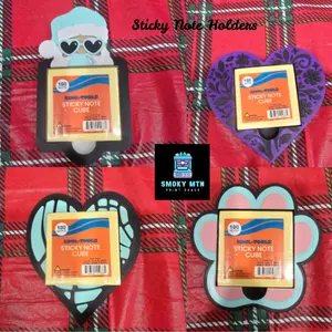 3D Printed Sticky Note Holders- Multiple Options