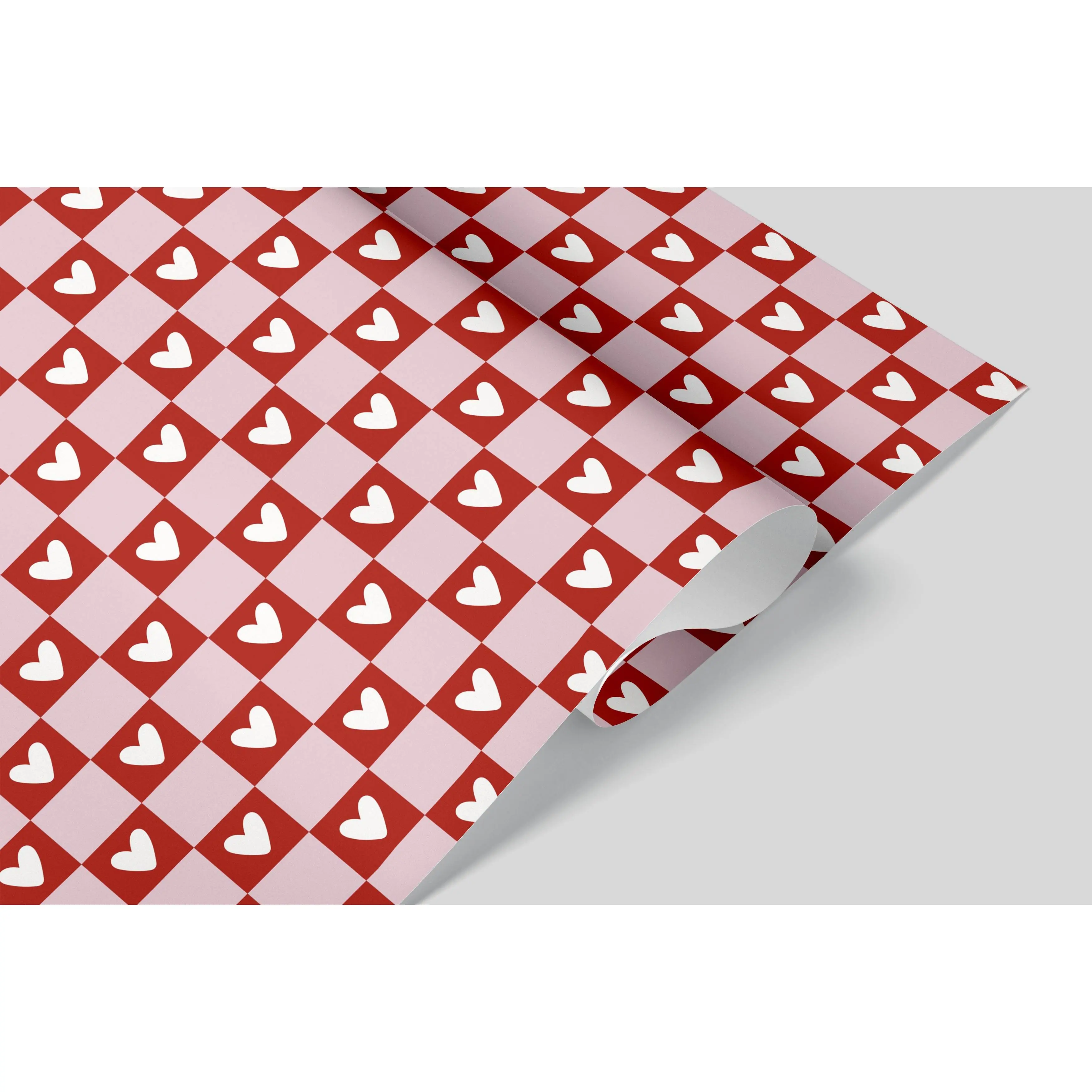 Premium Weight Wrapping Paper Sheets - Set of 3 - The Like Heart Design