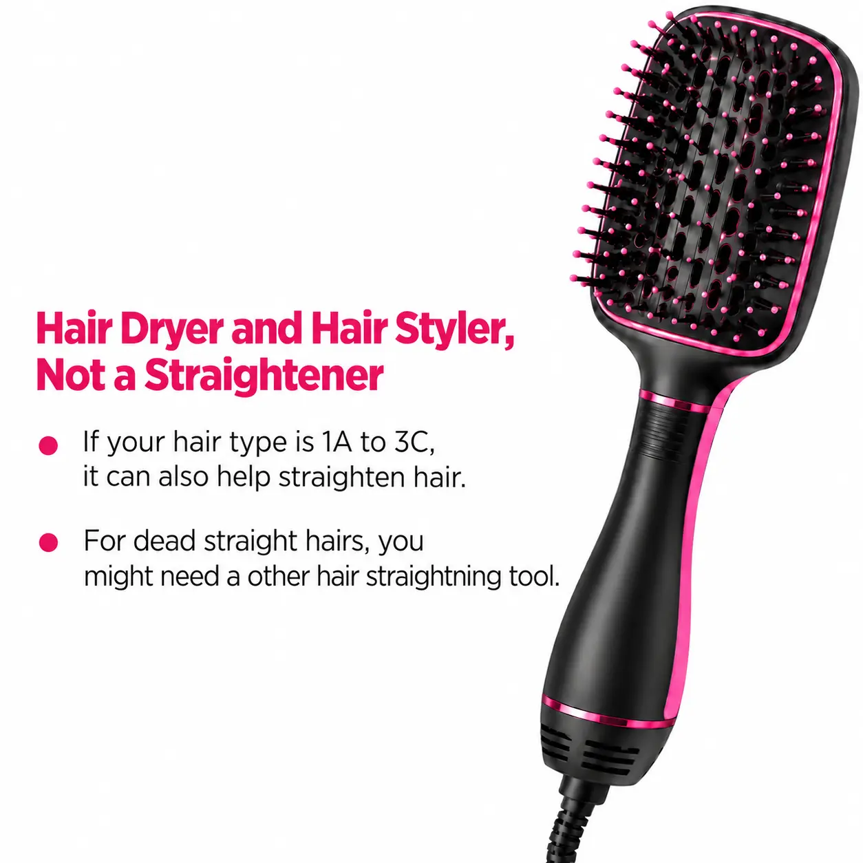 2-in-1 Hair Styling Tool – Fast Drying Comb Design, Easy-to-Use Hairdressing Appliance for Multiple Hair Types, Daily Hair Styling & Personal Care
