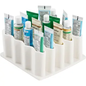 Ointment Organizer Storage Holder - Makeup Brush Holder Wave Design Pencil Holder Desk Organizer for Ointment Tubes,Makeup Brushes,Pencil Suitable for Office,Home,Classroom,School