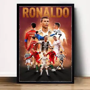 Cristiano Ronaldo Football Poster Poster Print Unframed Wall Art Home Decor (No Frame)