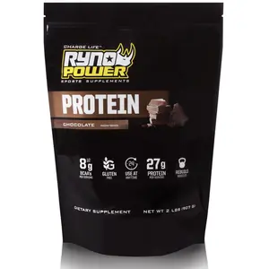 RYNO POWER CHOCOLATE PROTEIN POWDER 2LB BAG