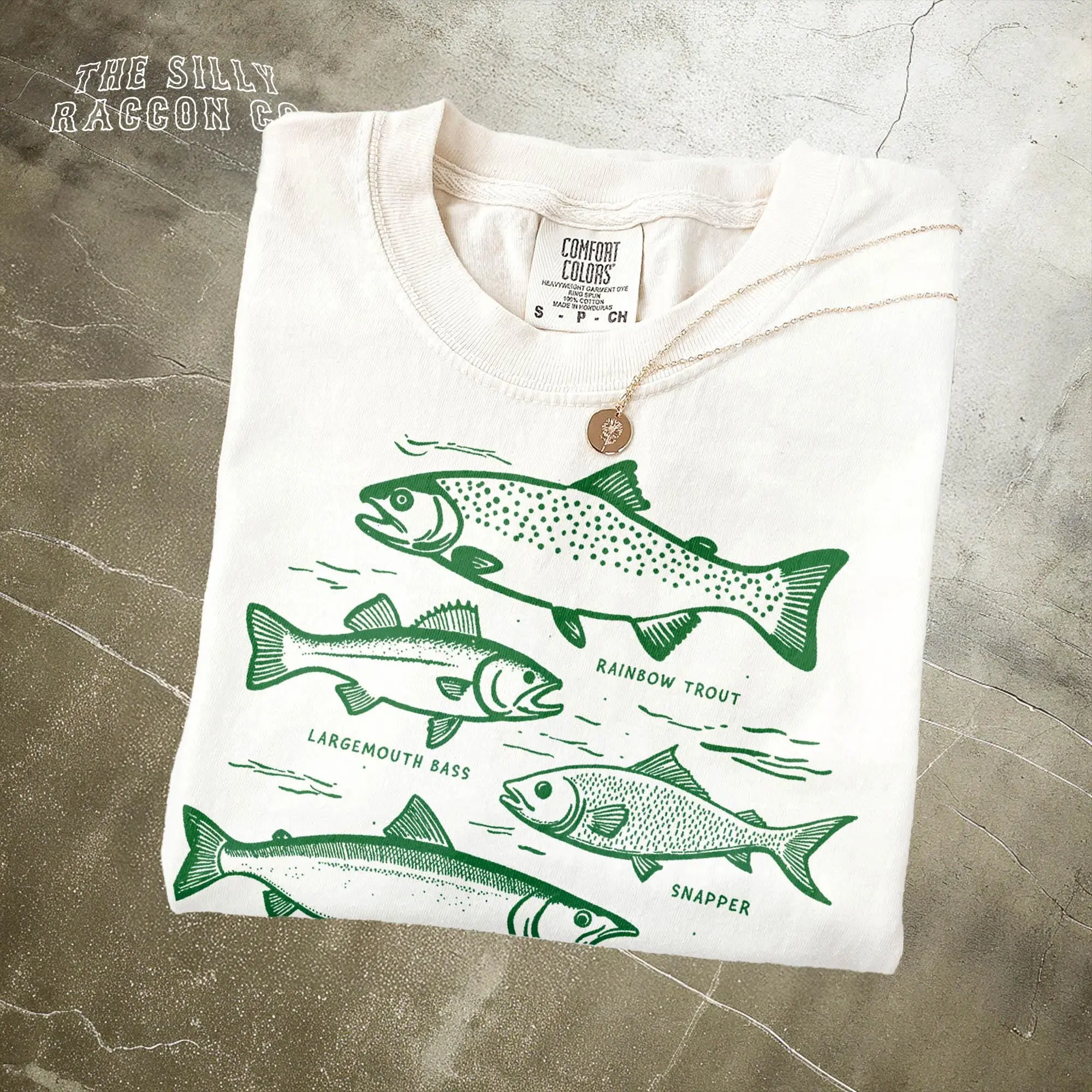 Vintage Fishing Shirt for Men Women, Retro Fish Tattoo Tee, Angler Gift, Largemouth Bass, Salmon, Tuna, Outdoors Nature Graphic T-shirt