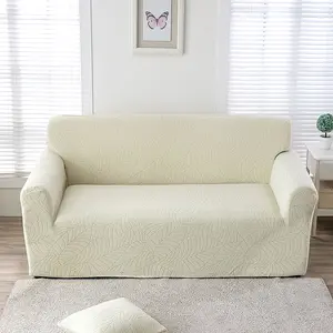 Pabu waterproof big tree leaf jacquard sofa cover with full coverage, available in multiple colors for all seasons! Thickened anti cat scratch sofa cove