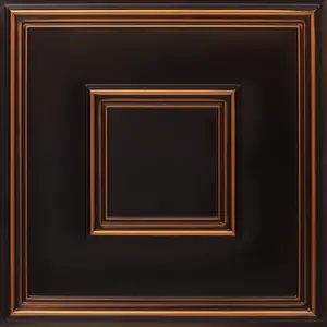From Plain To Beautiful In Hours Town Square 2 ft. x 2 ft. PVC Glue-Up or Lay-In Faux Tin Ceiling Tile - #208 - (Pack of 25) / 100 sqft