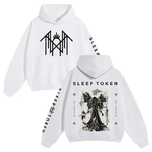 Sleep Token Unisex Hoodie for Autumn Winter Thick Warm Sleep Symbol Fan Style Retro Print Versatile for Ins Street Style Couples Outfits Top Choice for Boyfriend Gift Fabric Menswear Casual Fit