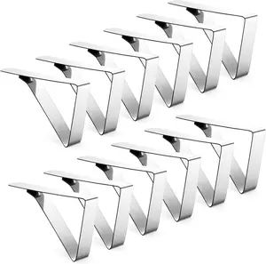 12 Pack Tablecloth Clips - Heavy Duty Picnic Table Clips, Stainless Steel Table Cloth Cover Clamps, Table Cloth Holders Ideal for Restaurant Picnics Marquees Weddings Graduation Party