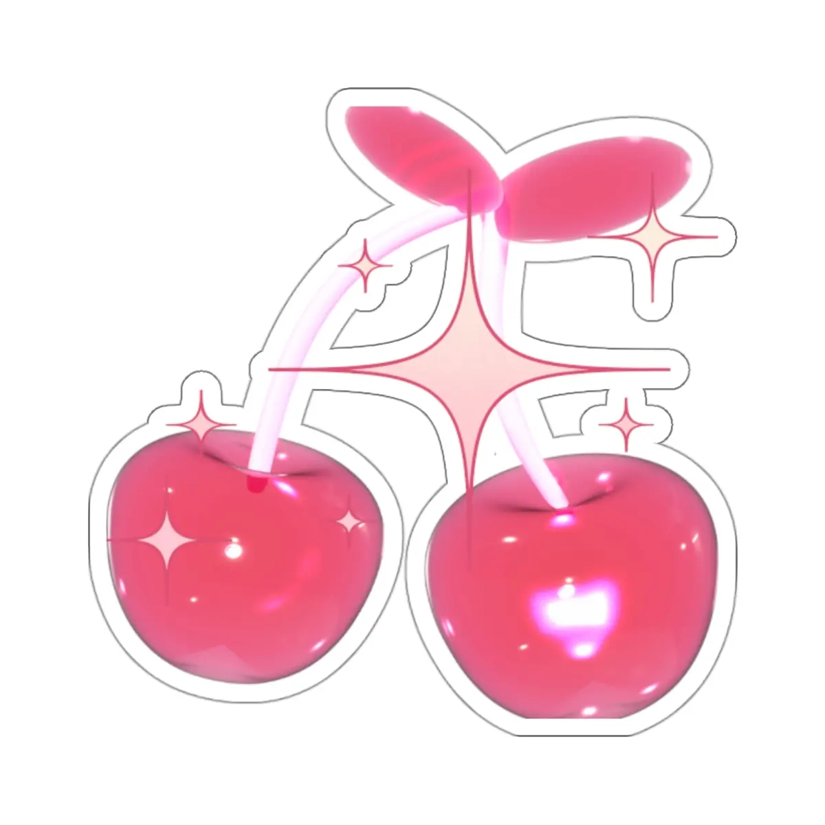 Girly Pink Kiss-Cut Stickers for MacBook, Laptop, iPad, Lockers, Journaling