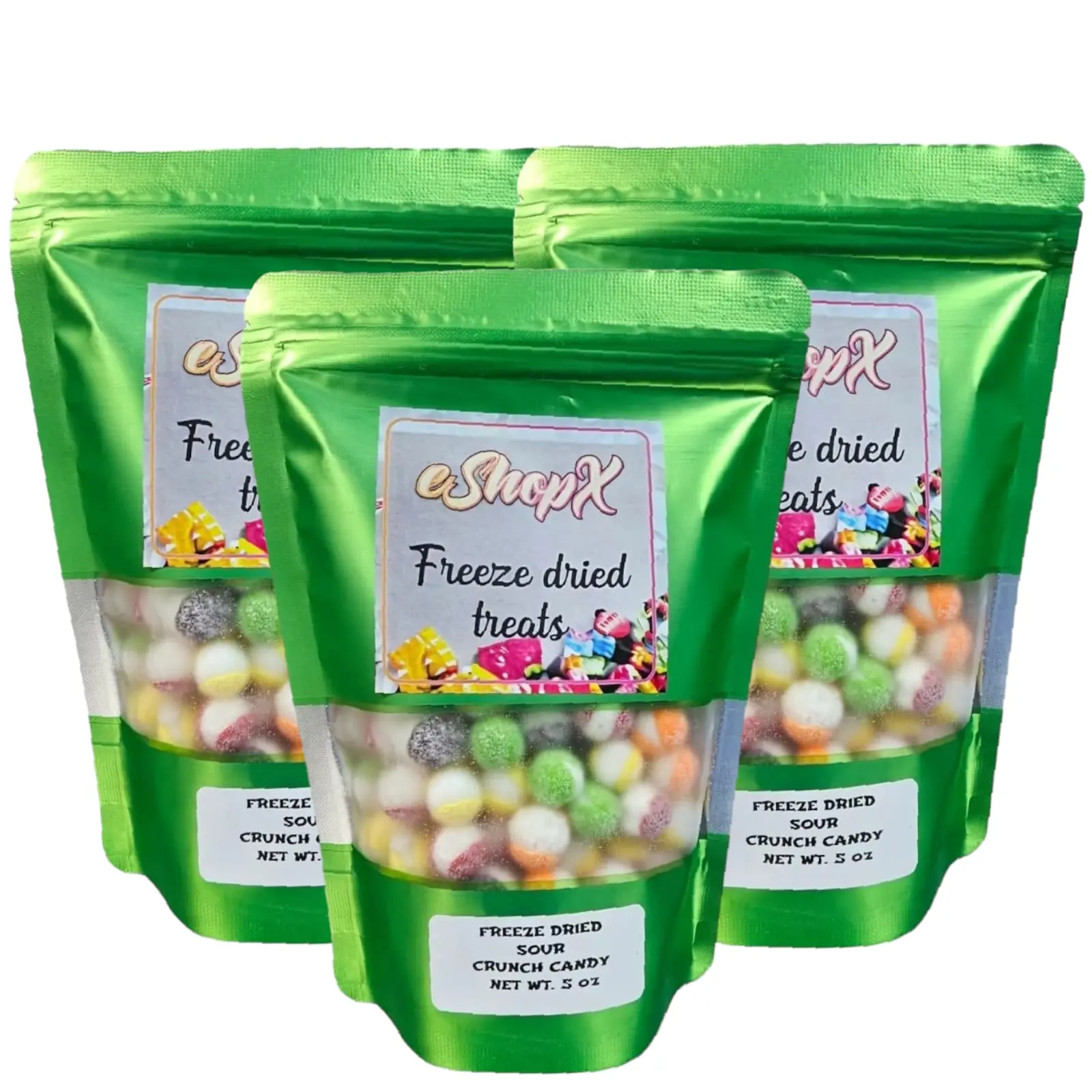3 pack Sour Crunch Freeze Dried Candy ! 15 oz candy ( 5 oz bags ) Trio pack sour candy 3 pack Sour Crunch Freeze Dried Candy ! 15 oz candy ( 5 oz bags ) Trio pack sour candy
