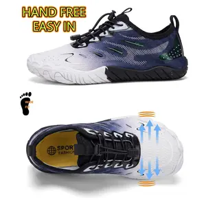 Women’s Wide Toe Box Running & Water Shoes, Breathable Gradient Mesh Lightweight Athletic Sneakers, Shock-Absorbing Non-Slip Sports Footwear, Quick-Dry Low-Top Trainers for Jogging, Gym, Trail Running & Water Activities