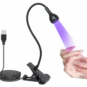 Adjustable Metal Hose UV LED Nail Lamp, UV Curing Lamp, Four-Stage Dimmable Gel Polish Dryer Light, Professional Manicure Tool for Nails