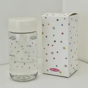 Water Cup Girls Simple Mini ins Style Portable High Temperature Resistant Star Scale Plastic Handy Cup Clear Water Bottle
