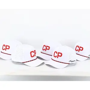 Crown Point White Rope Hat - Chippopotamus Red