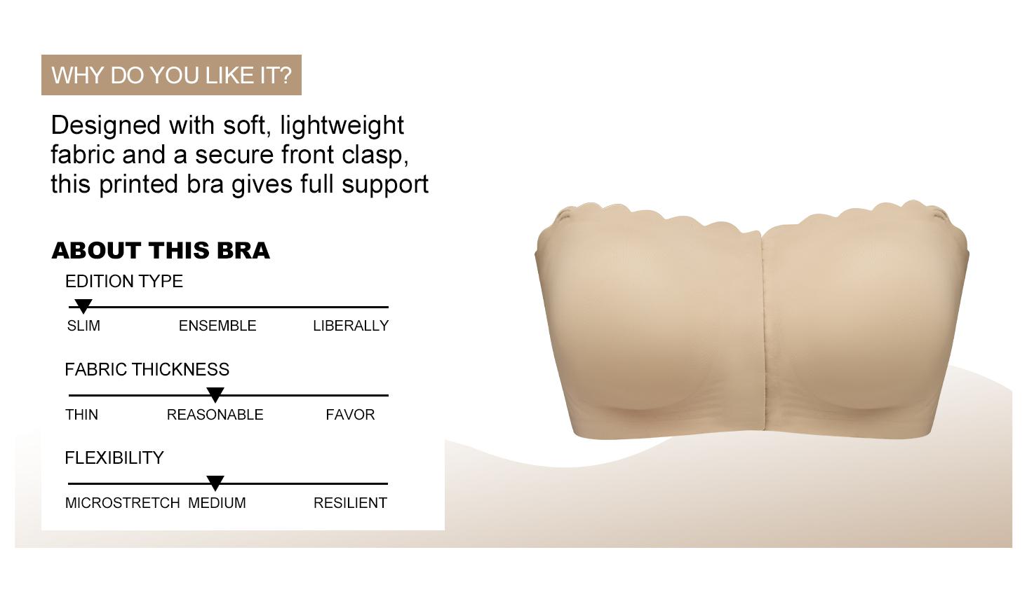 Strapless Jelly Bras for Women Non-Slip Silicone Padded Bandeau Bra Wireless Tube Top Bra Comfortable Everyday Layering Piece