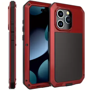 Heavy Duty Work Phone Case Built-in Glass Screen Protector 360 Full Dustproof Shockproof Cover Compatible with iPhone 17/16e/16/15/14/13/12/11 Pro Max/13 Mini/XR/XS Max/SE 2020/SE 2022/7/8/17 Air