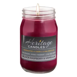 16-oz Canning Jar Candle - Black Raspberry & Vanilla