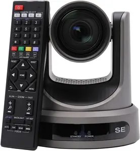 PTZOptics Move SE 20x 1080p Full HD Advanced PTZ Auto-Tracking Pan Tilt Zoom Camera for Live Streaming and Video Production (Gray)