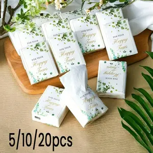 Soft Leaf Decorative Napkins, 5/10/20 Pack, Perfect for Engagement, Wedding Parties, Celebratory Moments, Groom and Bride Supplies