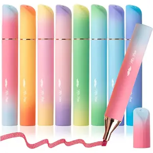 Glitter Highlighters 8 Pack Sunshine Colors Chisel Tip Glitter Highlighter Markers for Journaling Notes Planners & Creative Highlighting
