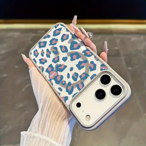 Lucky Leopard Print Magsafe Case for iPhone 17 Pro Max Air 16 16e 15 14 Plus 13 12 11 X XS Acrylic Magnetic Anti-Scratch wireless charging compatible Phone Back Cover Valentine's Day Gift 2D printing