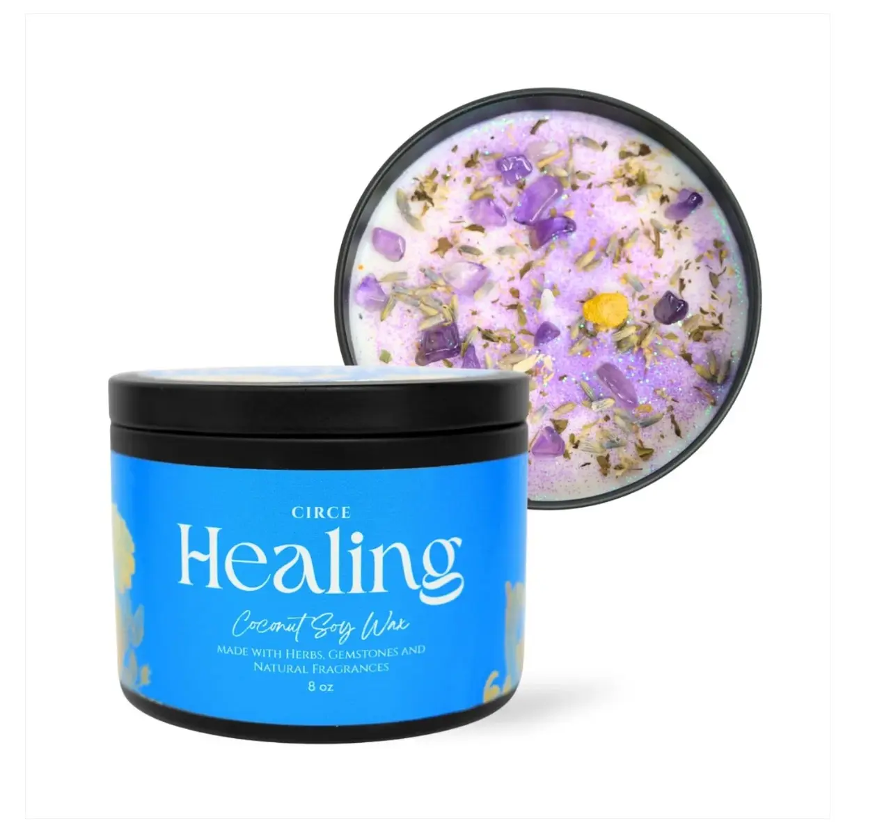 Circe Boutique Healing candle and scented oil 8 oz Spell Candles Circe Boutique Healing candle and scented oil 8 oz Spell Candles