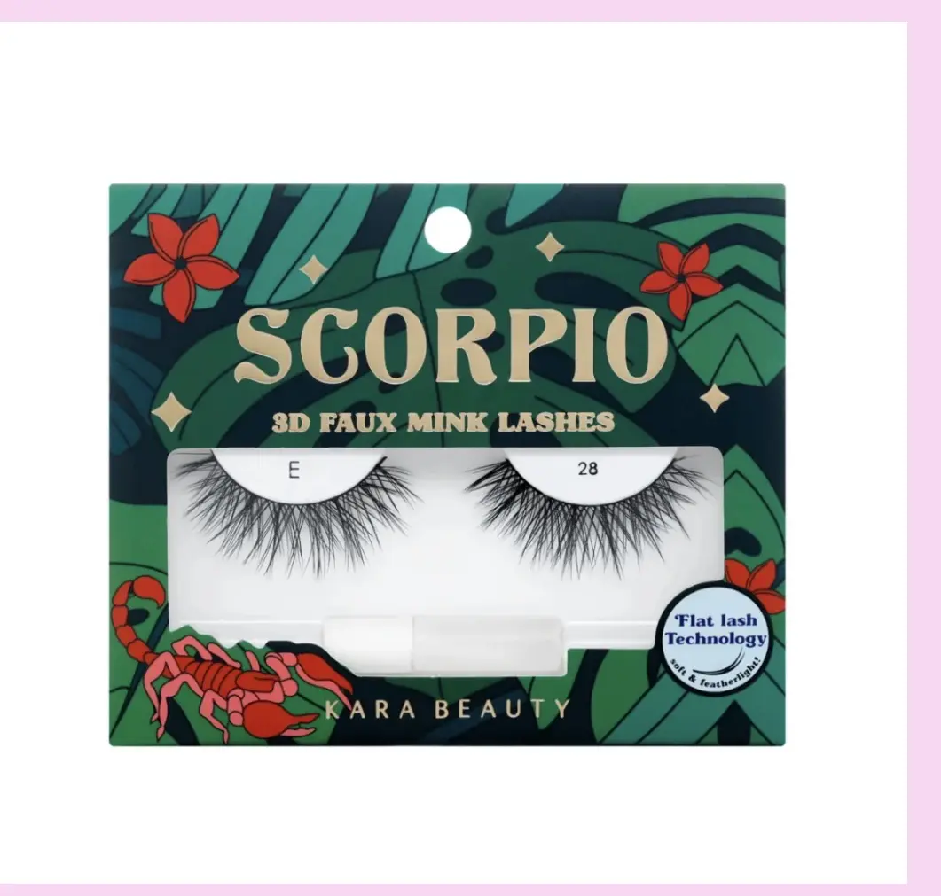 Zodiac 3D Faux Mink Flat False Eyelashes scorpio