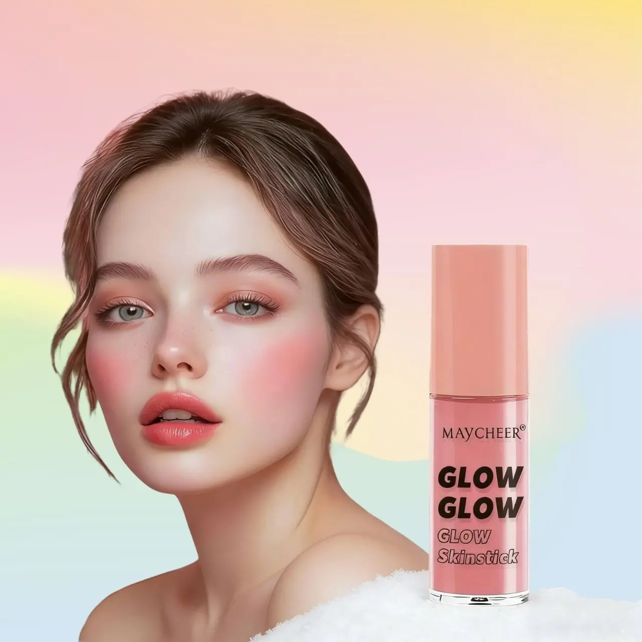 MAYCHEER Liquid Blush Contouring & Glow Facial Contouring Long-Lasting Brightening & Shaping , Retro Blush Stain,Cosmetics，Combination Set