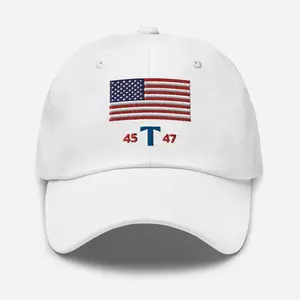 Trump 45 47 President Embroidered Washed Hat | MAGA Patriot Cotton Cap Dad Hat | MAGA Make America Great Again | Donald Trump Hat Embroidered