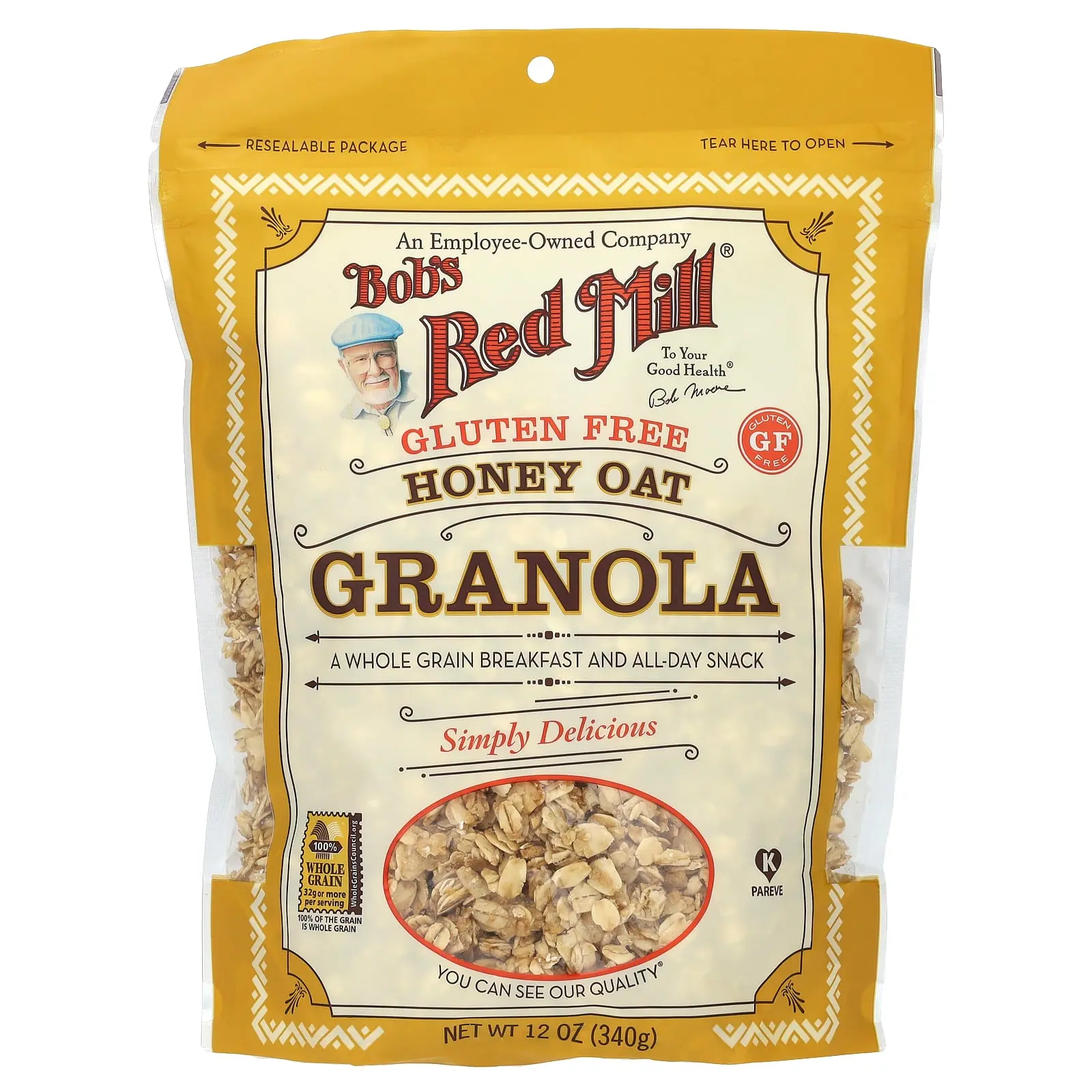 Bob's Red Mill Granola, Honey Oat, Gluten Free , 12 oz (340 g) Bob's Red Mill Granola, Honey Oat, Gluten Free , 12 oz (340 g)