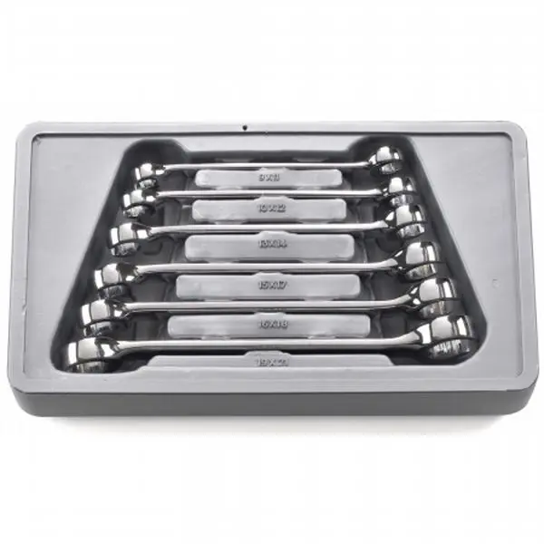 GearWrench Chrome Metric Flare Nut Wrench Set, 6-Piece Hand Tool for Hardware Maintenance, Metric Set