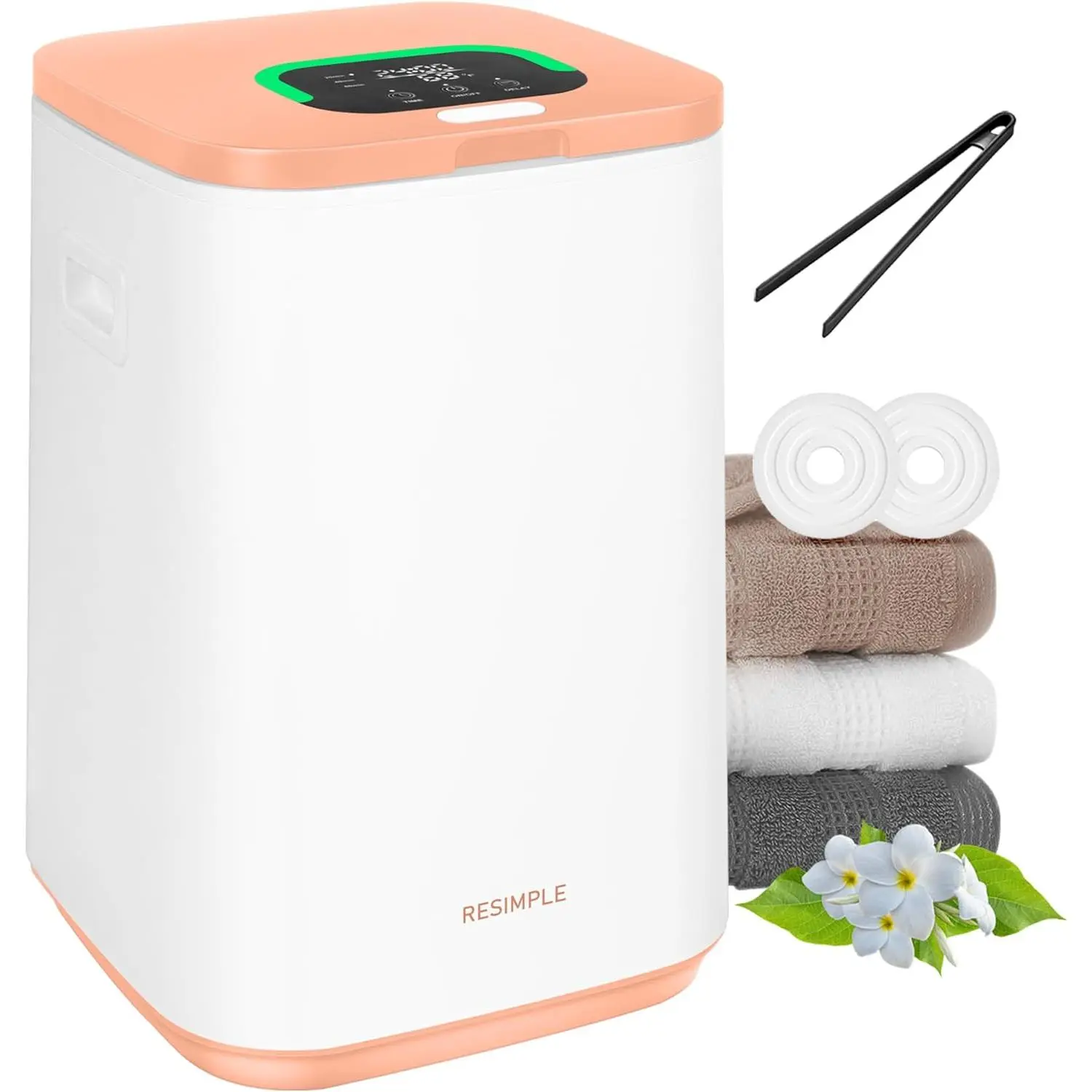 Upgraded 23L Towel Warmer Bucket – LED Display, 3 Heating Modes & 24-Hour Timer, Spa-Style Heater for Towels, Bathrobes & Blankets