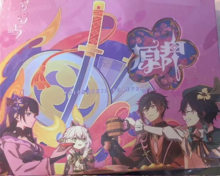 Genshin Impact Trading Card Box Collecting Set - Friendship Forever Themed, with Vibrant Artwork, Iconic Non-Sports Collectible Characters