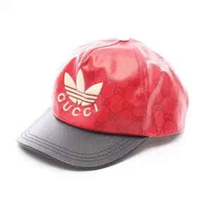 Pre-owned GUCCI Nylon Small Leather Goods adidas GG Trefoil Cotton Baseball Cap