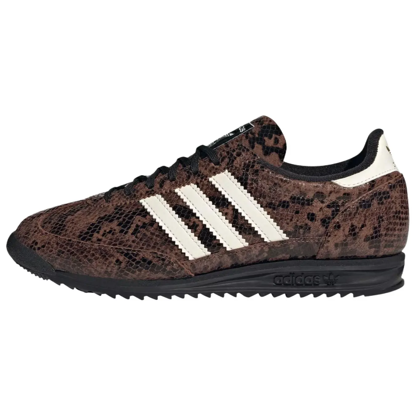 Adidas Women's SL72 OG Retro Snakeskin Sneakers with Breathable Mesh, Cushioned for Daily Wear and Light Training, Durable Rubber Outsole, Lace-Up