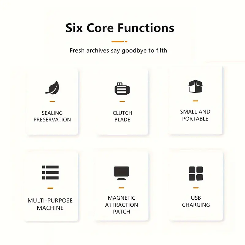 Product Introduction of Portable sealing machine, suitable for sealing of snacks, coffee and pet food packaging, bag cutter, rechargeable, compact food storage sealing device 11