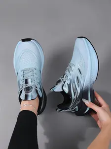 Women's Minimalist Round Toe Sneakers, Breathable Athletic Sneakers, Breathable Mesh Sport Shoes, Lightweight Anti-Slip Travel Shoes, All Season Footwear