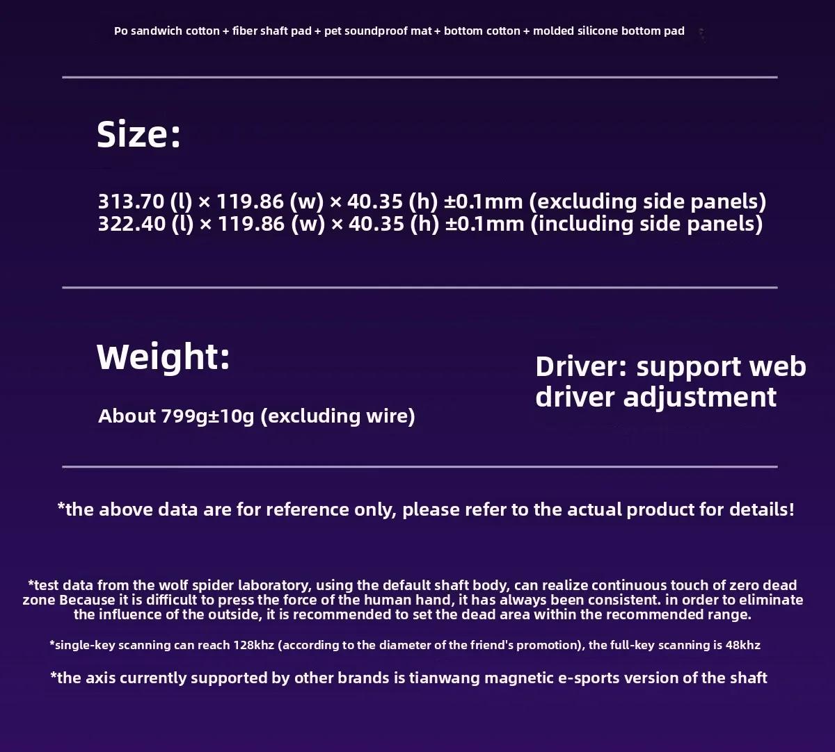 AULA HERO 68HE 60% Gaming Keyboard Wired Hall Effect Magnetic Switch with Adjustable Actuation Rapid Trigger Mode 8K Hz Polling Rate 0.125ms Latency Side Printed PBT Keycaps RGB Backlit