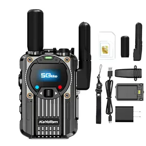 Worldwide Walkie Talkie Two-Way Radio, Portable Radio, AM FM Home Radio, Unlimited Range Rechargeable PTT Cellular Radio Push to Talk, Walkie Talkie that can be used as a radio (with SIM card)