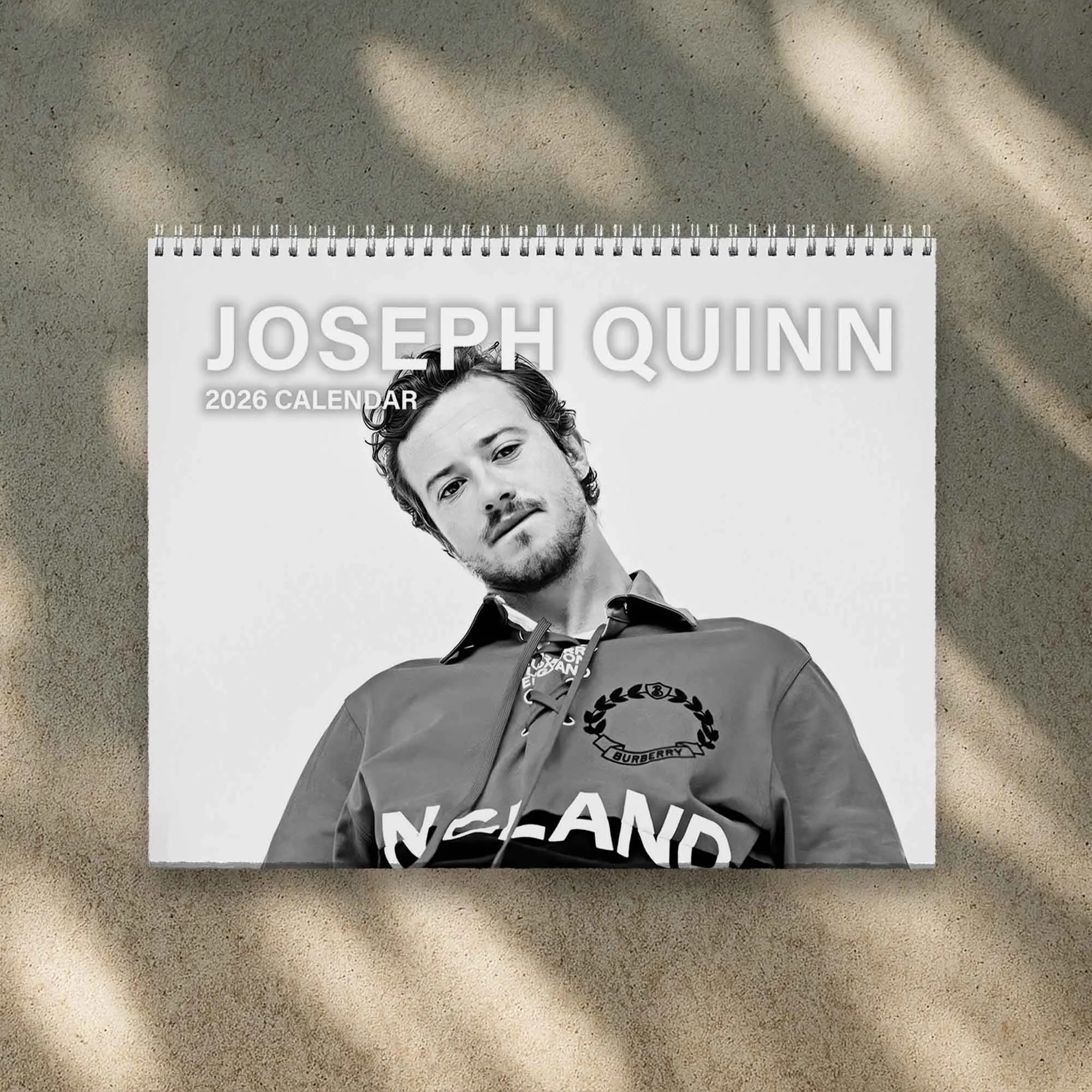 Joseph Quinn 2026 Calendar - Human Torch The Thing F4 Merch for Fan | Home Decor, Office Decor - New Year Fan Gift, Unique Holiday Gift
