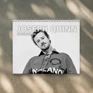 Joseph Quinn 2026 Calendar - Human Torch The Thing F4 Merch for Fan | Home Decor, Office Decor - New Year Fan Gift, Unique Holiday Gift