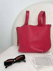 Pre-owned HERMÈS Picotin Lock 18 Rose Red Stamp Y 16