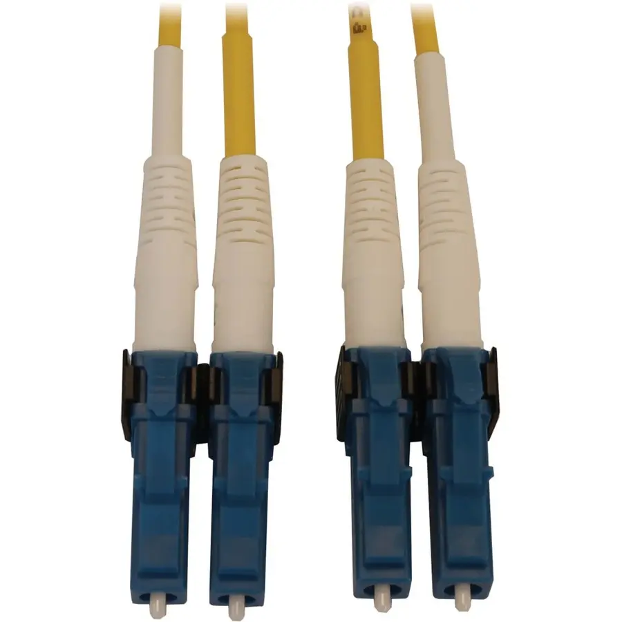 Tripp Lite 3m 400G Duplex LC/UPC OS2 Switchable Fiber Optic Cable Yellow