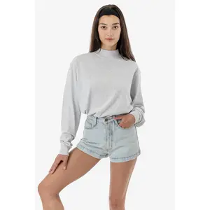 1827GD Unisex - Oversized Long Sleeve High Mockneck T-Shirt