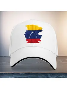 1pc, Stylish Unisex Lightweight Baseball Cap with The Venezuelan Flag Design - a Trendy Headwear Suitable for Holidays, Birthday Gifts, And Outdoor Sports