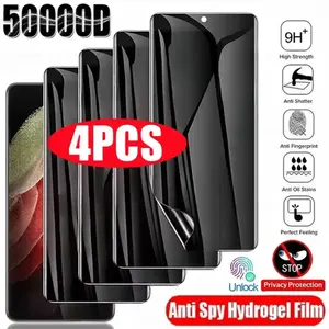 4Pcs Anti-Spy Hydrogel Film for  S25 S23 S22 S24 Ultra S20 FE Galaxy Note 20 10 S8 S9 S10 Plus Privacy Screen Protector