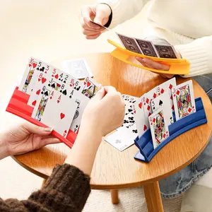 Handheld Poker Card Storage Box, Card Hobby Box, Stackable and Portable Adult Card Rack, Family Party Game Accessories, Ca Prop 65 Compliant