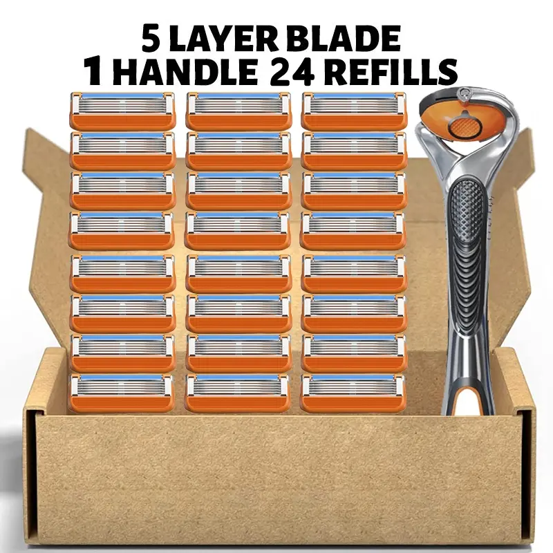 Tools That Use Razor Blades Men's Manual Shaver Kit, Blade Material Is Safe And Rust Proof, Easy To ...