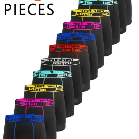 【Black Friday】Men's Long-Leg Boxer Briefs with Assorted-Color Waistbands, Comfortable High-Stretch Fitted Underwear for All Seasons